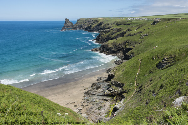 Cornwall - Coastal scenery north of Tintagel Picture Board by Keith Douglas