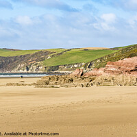 Buy canvas prints of Cornish Beach at Whitsand Bay  by Keith Douglas