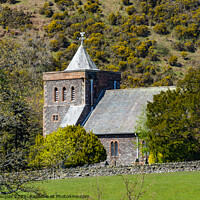 Buy canvas prints of All Saints Church, Watermillock, Ullswater by Keith Douglas