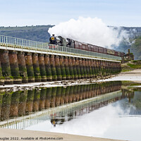Buy canvas prints of The Great Britain XIV steam tour on the Kent Viaduct, 27 April 2 by Keith Douglas