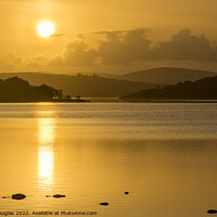 Buy canvas prints of Sunrise over Loch Naver by Keith Douglas
