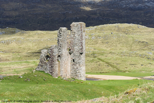 Ardvreck Castle, Sutherland, Scotland Picture Board by Keith Douglas