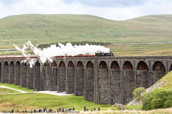 Sir Nigel Gresley hauled Steam Tour at Ribblehead Picture Board by Keith Douglas