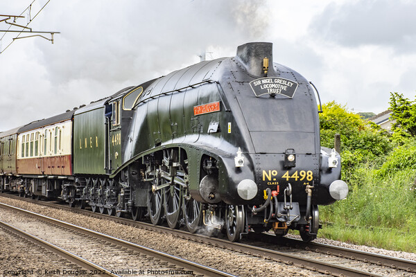 Sir Nigel Gresley Steam Locomotive Picture Board by Keith Douglas
