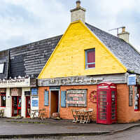 Buy canvas prints of Hillbillies Bookstore, Gairloch by Keith Douglas