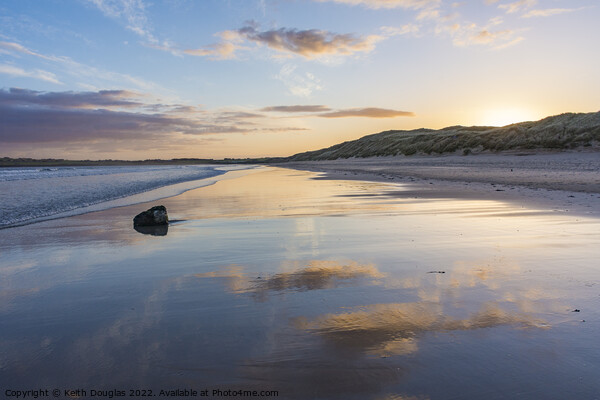 Dunnet Bay at Sunrise Picture Board by Keith Douglas