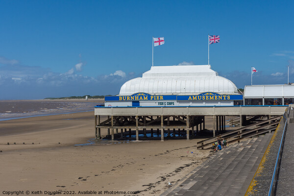 The Pier at Burnham on Sea Picture Board by Keith Douglas