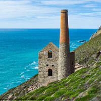 Buy canvas prints of Wheal Coates Engine House (disused), Cornwall by Keith Douglas