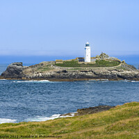 Buy canvas prints of Lighthouse on Godrevy Island, Cornwall by Keith Douglas
