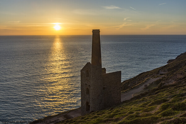 Wheal Coates Engine House at Sunset Picture Board by Keith Douglas