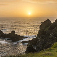 Buy canvas prints of North Cornwall Sunset by Keith Douglas