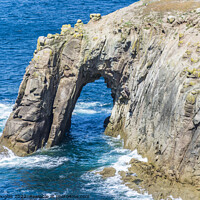 Buy canvas prints of Enys Dodnan Arch, Cornwall by Keith Douglas