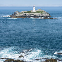 Buy canvas prints of Godrevy Island Lighthouse, Cornwall by Keith Douglas