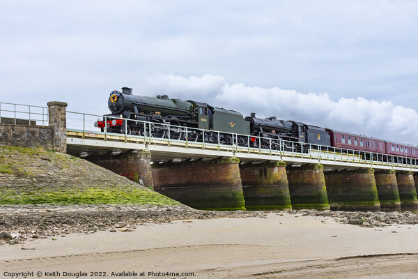 Double Steam on the Kent Viaduct, 27 April 2022 Picture Board by Keith Douglas