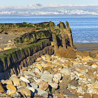 Buy canvas prints of Hest Bank Jetty Reappears by Keith Douglas