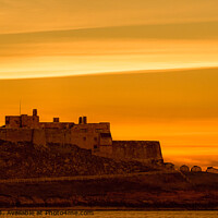 Buy canvas prints of Holy Island Castle by Keith Douglas