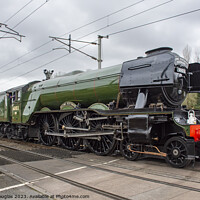 Buy canvas prints of Flying Scotsman passes by Bolton le Sands by Keith Douglas