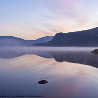 Buy canvas prints of Early morning mist on Derwent Water by Keith Douglas