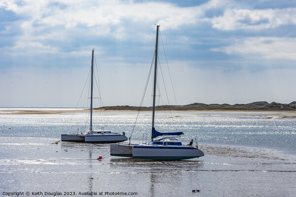 Serene Boats at Ravenglass Picture Board by Keith Douglas