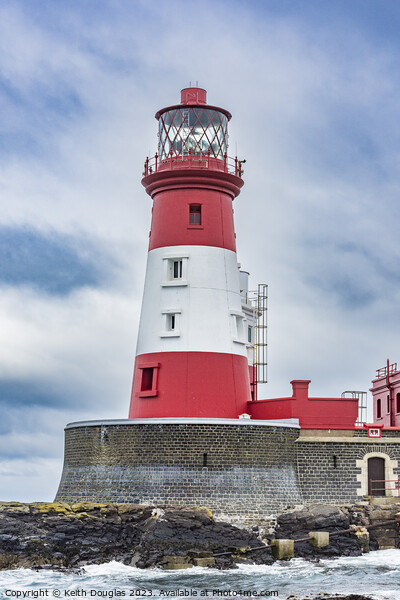 The Longstone Lighthouse, Farne Islands Picture Board by Keith Douglas