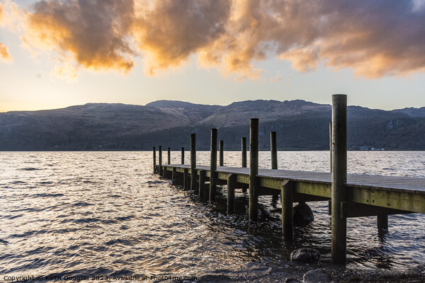 Wooden Jetty on Derwent Water Picture Board by Keith Douglas