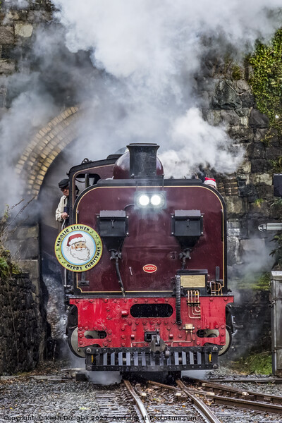 Welsh Highland Railway Santa Special Picture Board by Keith Douglas