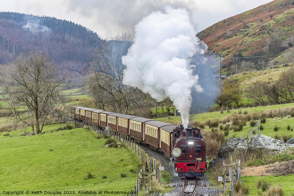 Steam on the Welsh Highland Railway Picture Board by Keith Douglas