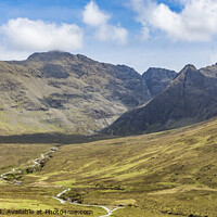 Buy canvas prints of The Cuillin Ridge and the Fairy Pools, Skye by Keith Douglas