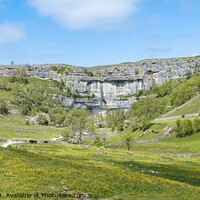 Buy canvas prints of Malham Cove in the Yorkshire Dales by Keith Douglas