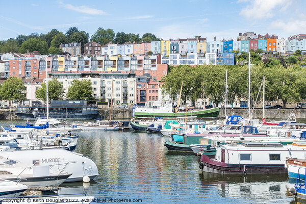 Bristol Marina and Floating Harbour Picture Board by Keith Douglas