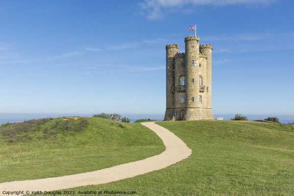 Broadway Tower - a landmark in the Cotswolds Picture Board by Keith Douglas