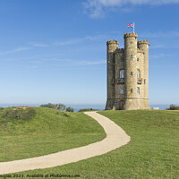 Buy canvas prints of Broadway Tower - a landmark in the Cotswolds by Keith Douglas