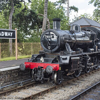 Buy canvas prints of Steam Locomotive 78019 at Broadway by Keith Douglas