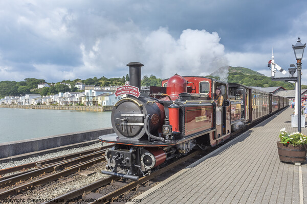 The steam engine, David Lloyd George at Porthmadog Picture Board by Keith Douglas