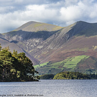 Buy canvas prints of Fells above Derwent Water by Keith Douglas