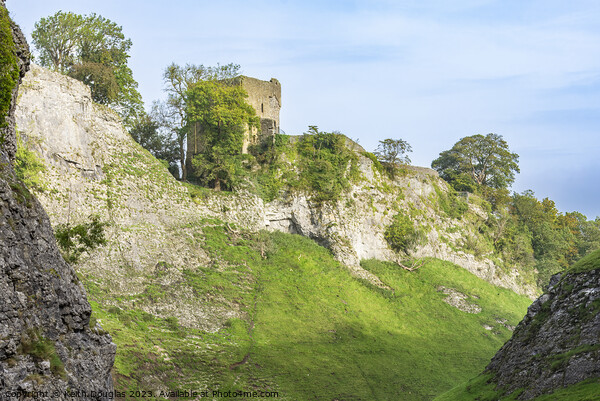 Peveril Castle near Castleton Picture Board by Keith Douglas