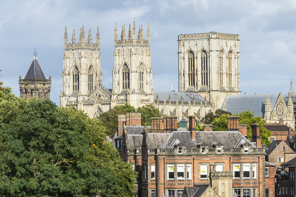 York Minster from the City Walls Picture Board by Keith Douglas