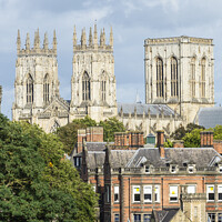 Buy canvas prints of York Minster from the City Walls by Keith Douglas