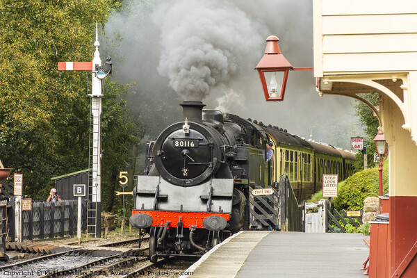 Steam Locomotive at Goathland Station Picture Board by Keith Douglas