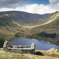 Buy canvas prints of Ruined building above Mardale by Keith Douglas