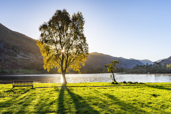 Autumn sunrise on Ullswater Picture Board by Keith Douglas