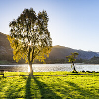 Buy canvas prints of Autumn sunrise on Ullswater by Keith Douglas