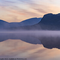 Buy canvas prints of Morning mist on Derwent Water by Keith Douglas