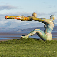 Buy canvas prints of Venus and Cupid Statue, Morecambe by Keith Douglas