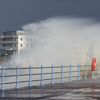 Buy canvas prints of Waves breaking at Morecambe by Keith Douglas