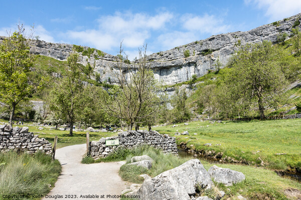 The path to Malham Cove Picture Board by Keith Douglas
