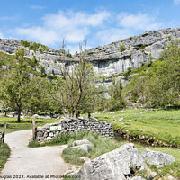 Buy canvas prints of The path to Malham Cove by Keith Douglas