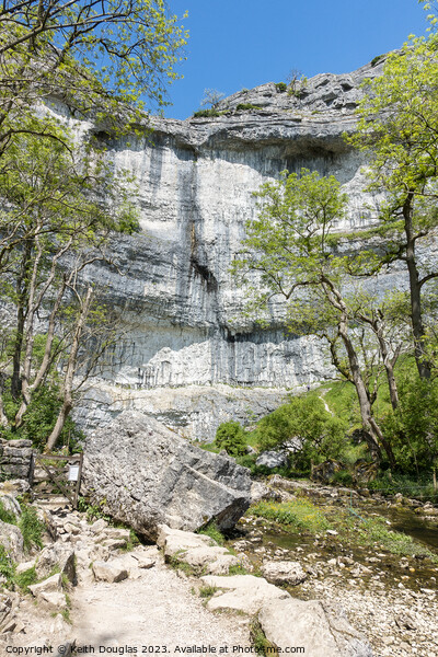 Below Malham Cove Picture Board by Keith Douglas