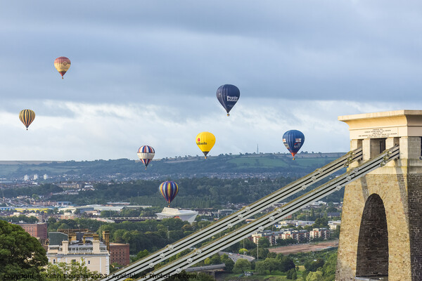 Hot Air Balloons over Bristol Picture Board by Keith Douglas