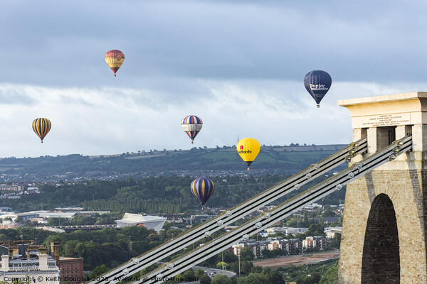 Hot Air Balloons over Bristol Picture Board by Keith Douglas